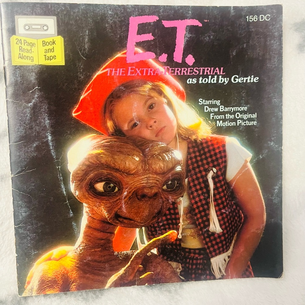 1982 Read Along E.T The Extra Terrestrial, as told by Gertie Book - NO Tape